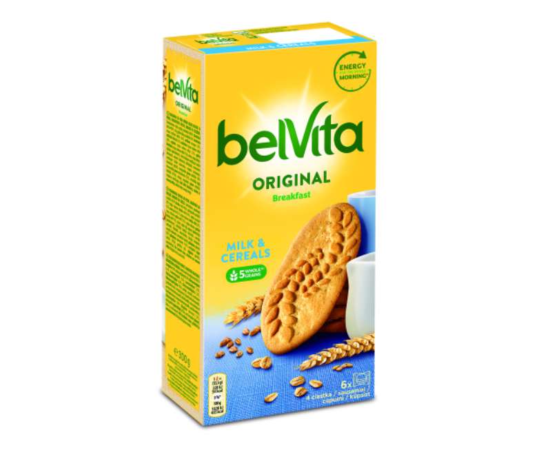 Ciastka zbożowe kruche Belvita z mlekiem, 300 g, 24 szt.