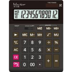 Kalkulator biurowy VECTOR VC-12BK