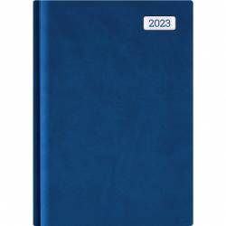 Kalendarz A5 STANDARD książkowy KS1 06 niebieski LINEA TELEGRAPH