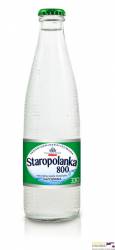 Woda mineralna STAROPOLANKA 0,33 litra (12 szt.) gazowana szkło bezzwrotne