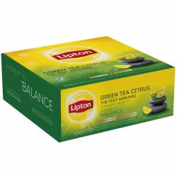 Herbata LIPTON Green Tea Citrus (100 kopert w folii) zielona
