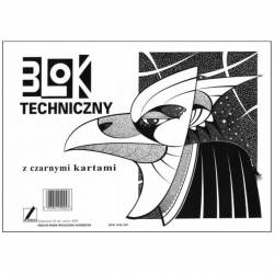 Blok techniczny A4/10k z czarnymi kartkami KRESKA