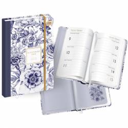 Kalendarz książkowy A6 192 Mat+UV Flowers INTERDRUK