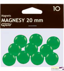Magnesy 20mm GRAND zielone   (10)^ 130-1692