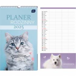 Kalendarz planer rodzinny 2025 25x43 Zawierzak INTERDRUK