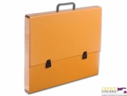 Teczka szkolna z rączką A3 2cm pomarańczowa TT7551 TADEO