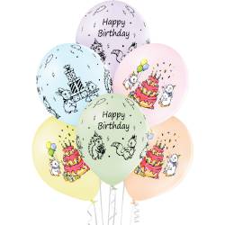 Balony Urodziny 6 szt. BN06-670 ALIGA