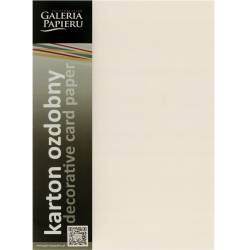 Karton ozdobny Kratka kremowy 20szt./op. 220g/m2 201632 Galeria Papieru