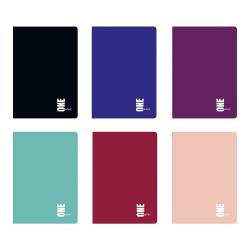 Zeszyt A4 60k kratka One Color INTERDRUK - pakowane po 5 szt. rózne kolory MIX - magazyn