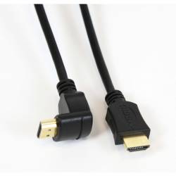 Kabel OMEGA HDMI - HDMI 5m v.1.4 kątowy czarny (41854)