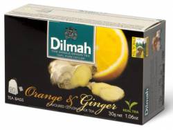 Herbata DILMAH pomarańcza i imbir,  20 torebek