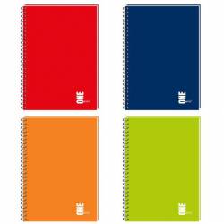 Kołozeszyt A4 100k kratka UV ONE COLOR INTERDRUK 7415