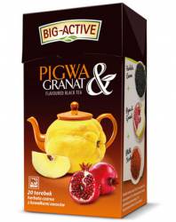 Herbata Big-Active Herbata czarna - PIGWA I GRANAT, 20 torebek z zawieszką