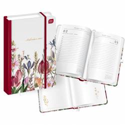Kalendarz książkowy A5 384 Mat+UV Flowers INTERDRUK