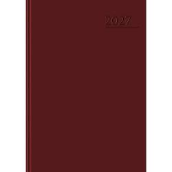 Kalendarz A5 dzienny bordowy BASIC 2027r 400213582 TOP 2000