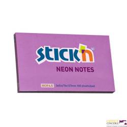 Bloczek STICK"N 127x76mm fioletowy neonowy 100k 21100k 214 STICK"N