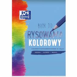 Blok rysynkowy A4 10k kolorowe kartki 400166069 OXFORD