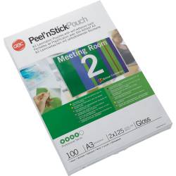 Samoprzylepna folia do laminacji GBC Peel`nStick, A3, 125 mic. 3747236