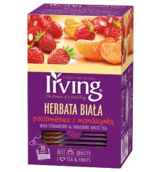 Herbata Irving biała Poziomkowa z mandarynką, 20 torebek