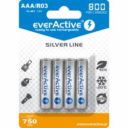 Akumulator Ni-MH EVERACTIVE Silver Line AAA/R03 750mAh blister (4szt)