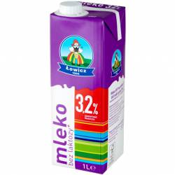 Mleko bez laktozy Łowicz UHT 3,2% 1 litr