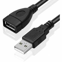 Kabel przedłużacz USB A-A BULK USB 2.0 3m czarny