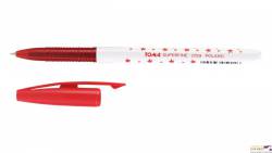 Długopis TO-059 S-FINE czerwony TOMA GWIAZDKI