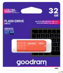 Pamięć USB GOODRAM 32GB UME3 pomarańczowy USB 3.0 UME3-0320O0R11