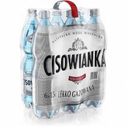 Woda mineralna CISOWIANKA 1.5L (6szt) lekko gazowana z kaucją