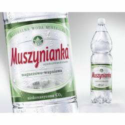 Woda MUSZYNIANKA 1.5L (6szt) niskogazowana zielona z kaucją