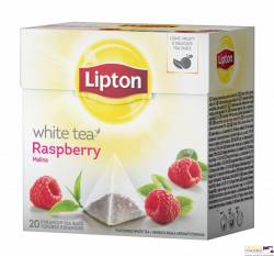 Herbata LIPTON piramidki white raspbery (20 saszetek)