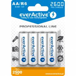 Akumulator Ni-MH EVERACTIVE Professional Line AA/R6 2500mAh blister (4szt)