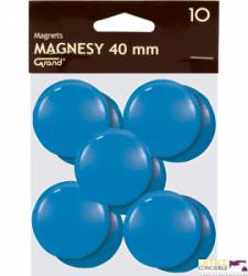 Magnesy 40mm GRAND niebieskie(10)^ 130-1702