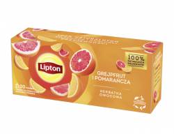 Herbata Lipton Grejpfrut i pomarańcza, 20 torebek