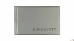 Okładka na dokumet.małe silver BIURFOL KOD-02-01