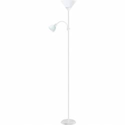 Lampa podłogowa PLATINET E27 + E14 biała (45177)