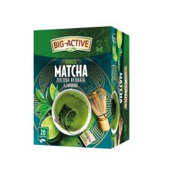 Herbata Big-Active Matcha zielona herbata i limonka, 20 torebek