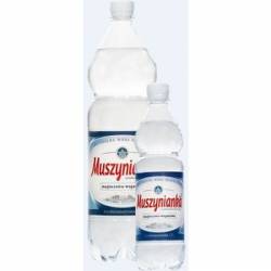Woda MUSZYNIANKA 1,5L (6szt) wysokozmineralizowana średnionasycona CO2 z kaucją