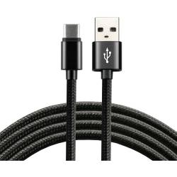 Kabel USB - USB-C EVERACTIVE 0,3m 3A czarny (CBB-0.3CB)