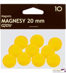 Magnesy 20mm GRAND żółte     (10)^ 130-1691