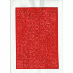 CYFRY samop. 2cm (8) czerwone ARTDRUK