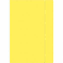 Teczka z gumką A4+ FLUO żółta INTERDRUK