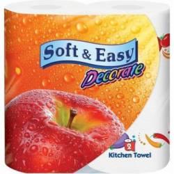 Ręcznik kuchenny (2 sztuki) Soft & Easy 22,8x19cm 2 warstwy celuloza