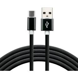 Kabel USB - USB-C EVERACTIVE 1m 3A czarny (CBS-1CB)
