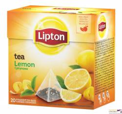 Herbata LIPTON piramidki, cytryna (20 saszetek)