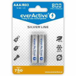 Akumulator Ni-MH EVERACTIVE Silver Line AAA/R03 750mAh blister (2szt)