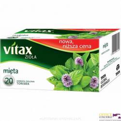 Herbata Vitax MIĘTA STRONG 20 torebek 1,5g ziołowa bez zawieszki
