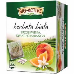 Herbata BIG-ACTIVE biała (20 torebek) Brzoskwinia i kwiat pomarańczy