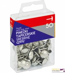 Pinezka tapicerska srebr.50szt 110-1483 GRAND