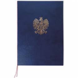 Okładka na dyplom 339-/Orzeł granatowa WARTA 339-060/075/076/077/090